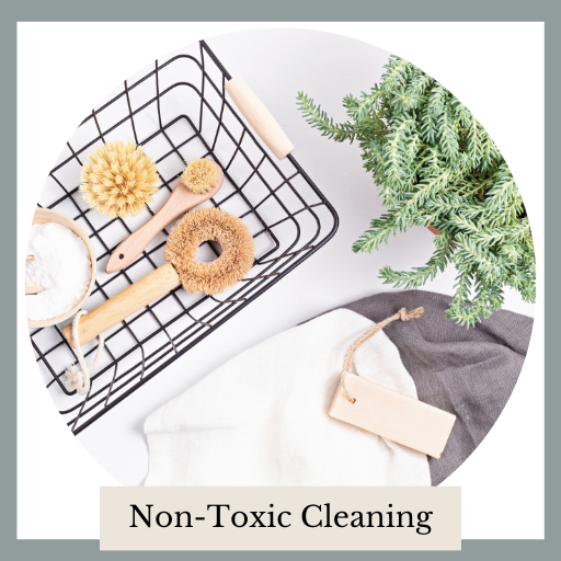 the simple home swap featured categories, non-toxic cleaning, non-toxic cleaning products, bamboo brushes, linen towel